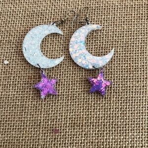 Acrylic handmade earrings